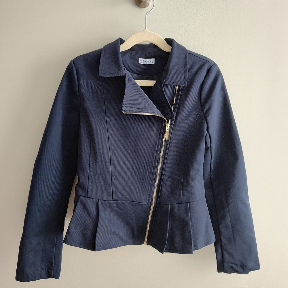 Girls Mayoral Navy Bomber Jacket